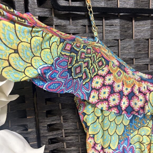 Harlow & Rose Netted Slip Midi Dress Size Large - Picture 3 of 7